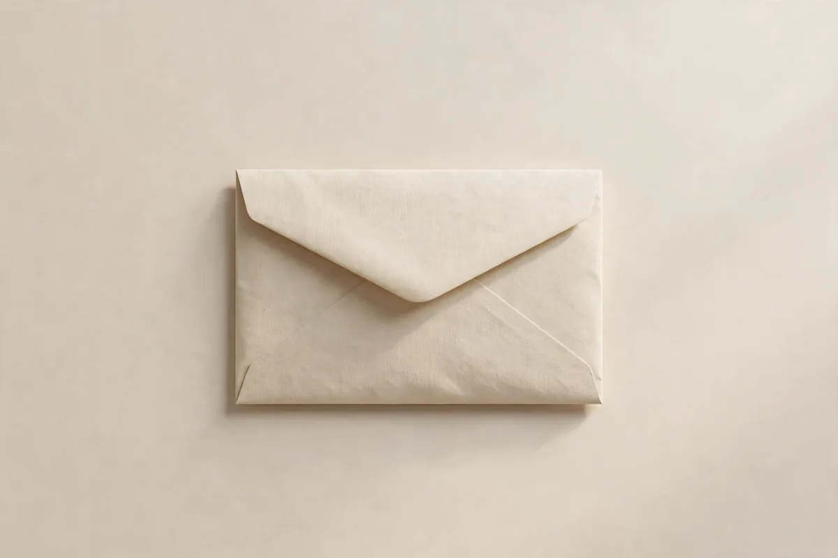 A sealed envelope